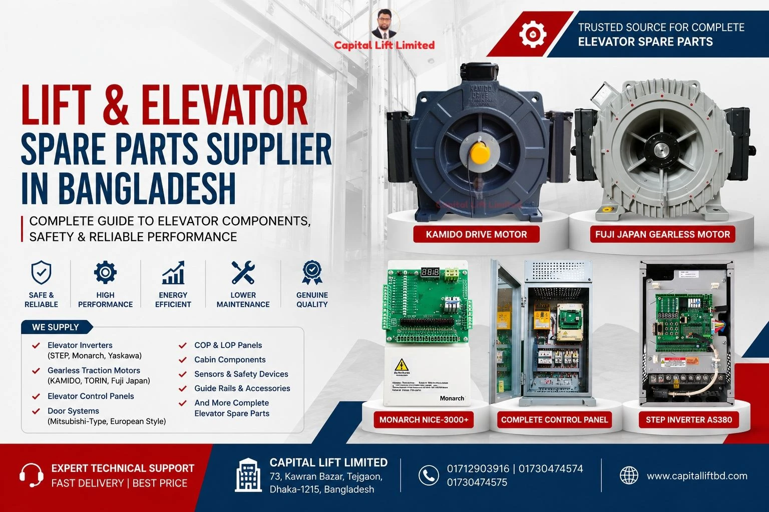 Lift & Elevator Spare Parts Supplier in Bangladesh | Complete Guide to Elevator Components & Reliable Performance